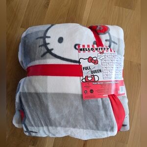 Hello Kitty Gingham Blanket-NWT